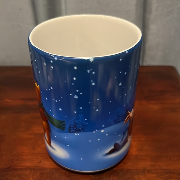 NIB Disney Store Exclusive Winnie the Pooh, Eeyore, Piglet Holiday Snowflake Mug - Picture 7 of 16